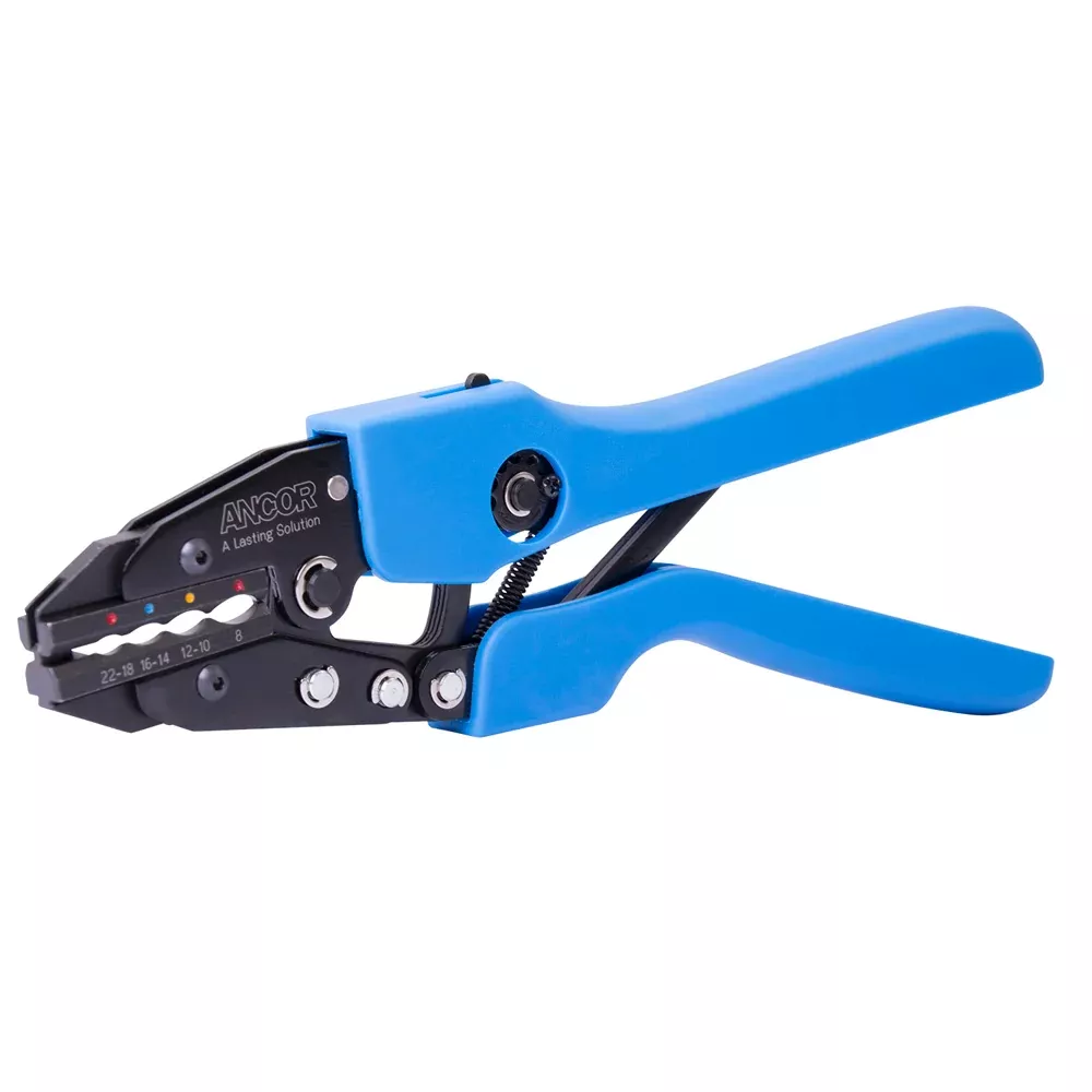 Ancor Single Crimp Ratchet Tool f/22-8 AWG Heatshrink, Vinyl & Nylon I