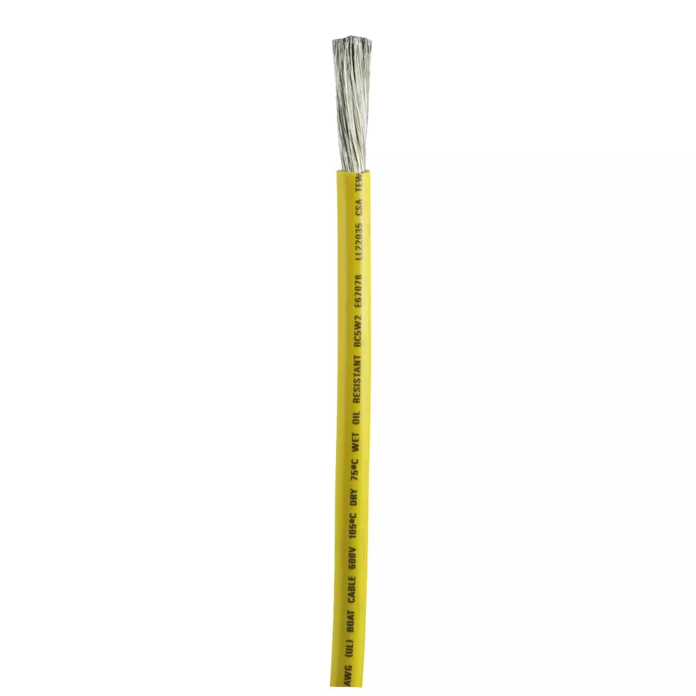 Ancor Yellow 2 AWG Battery Cable Sold By The Foot 1149FT