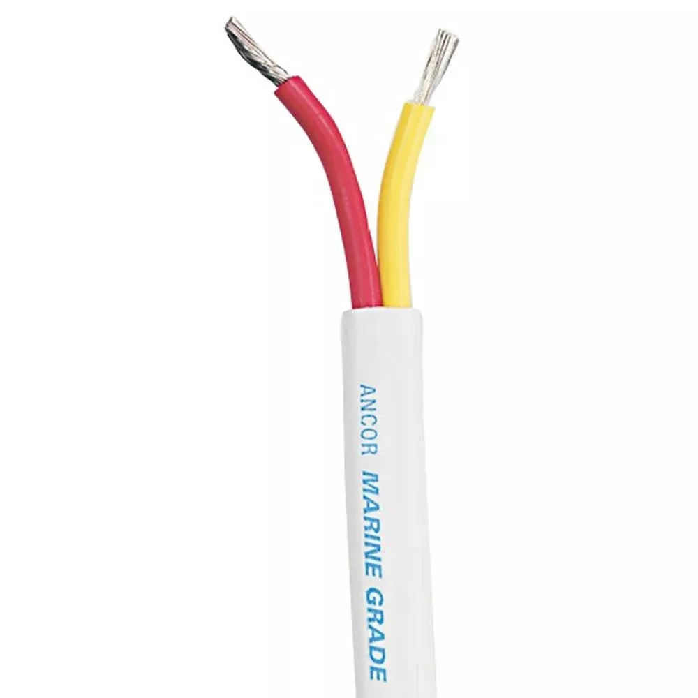 AncorSafety Duplex Cable - 8/2 AWG - Red/Yellow - Flat - 100' - 123910