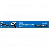 Assortment Of Ph Pan Ms Black Fasteners - Versatile Hardware Solution