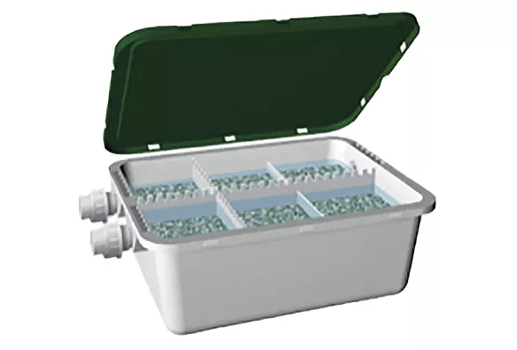 Asurity CNT-3M Condensate Neutralizer Tank, Low Profile, for Boilers & Furnaces