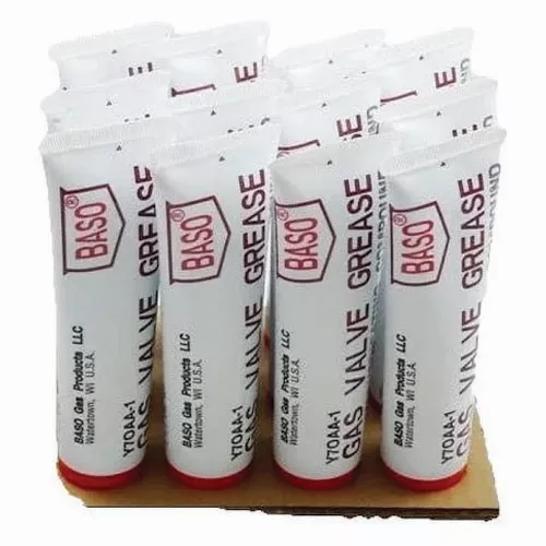 BASO Y70AA-2 12-Pack 2.5 oz Tubes Gas Valve Grease – Maintenance Lubricant