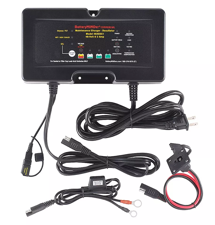 BatteryMINDer Model 483CEC1 48V 3 AMP Charger/Maintainer/Desulfator