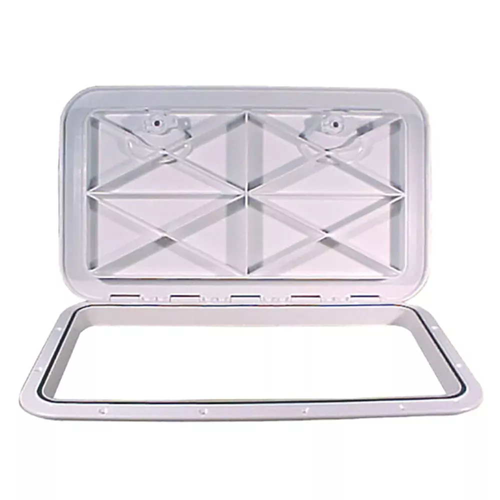 Beckson 14 x 24 Flush Hatch White ASA Material Acrylonitrile Styrene Acrylate HT1424AW