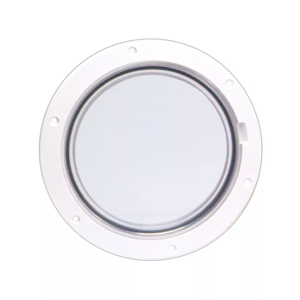 Beckson 6" Clear Center Pry-Out Deck Plate - White [DP61-W-C]