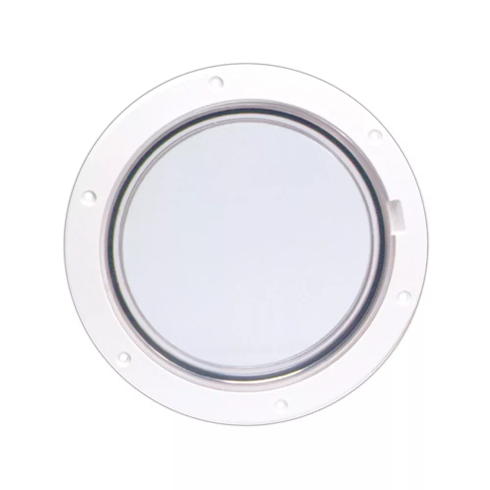 Beckson 6 Clear Center PryOut Deck Plate White DP61WC
