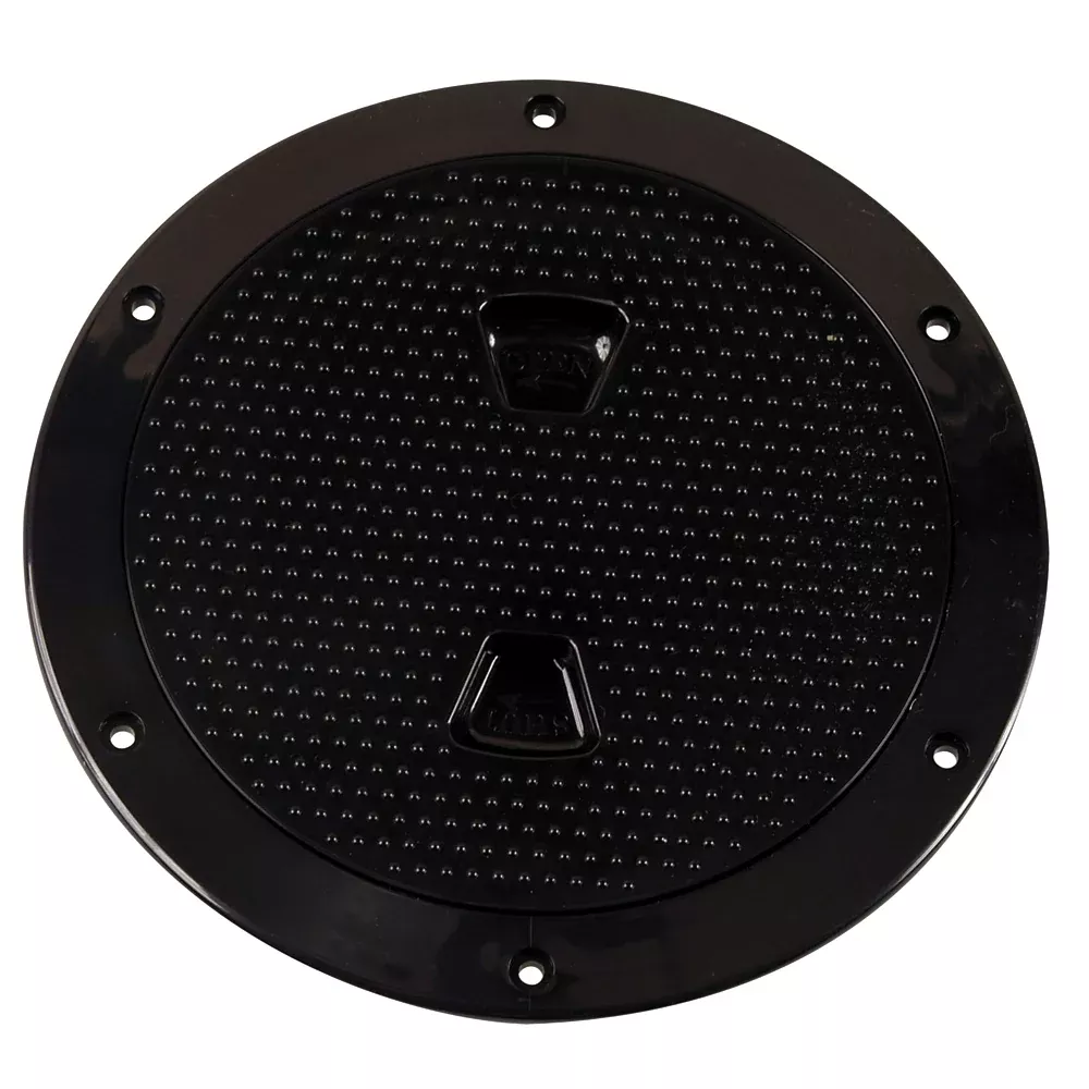 Beckson 6 NonSkid ScrewOut Deck Plate Black DP62B