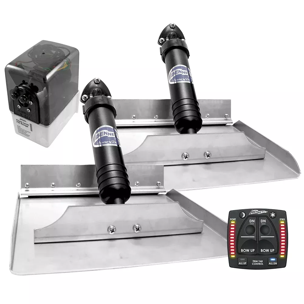 Bennett 12x12 Hydraulic Trim Tab System wOne Box Indication 1212OBI