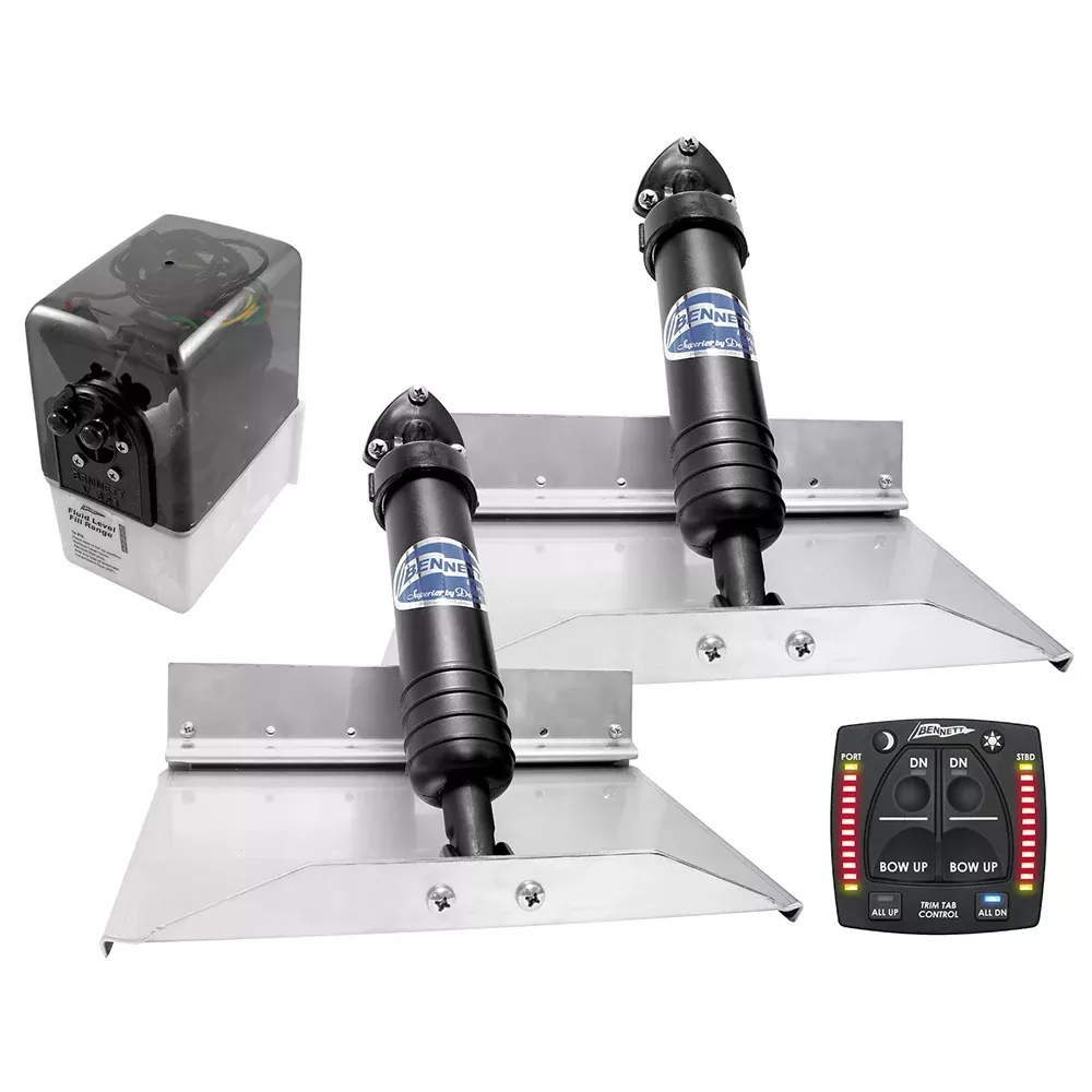 Bennett Marine 12x9 Hydraulic Trim Tab System wOne Box Indication 129OBI