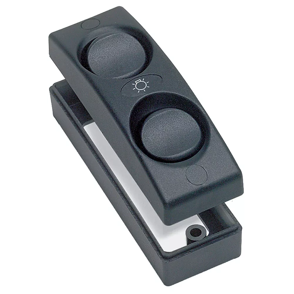 BEP Contour 1100 Series Double Interior Switch - On/Off - Black [1101-