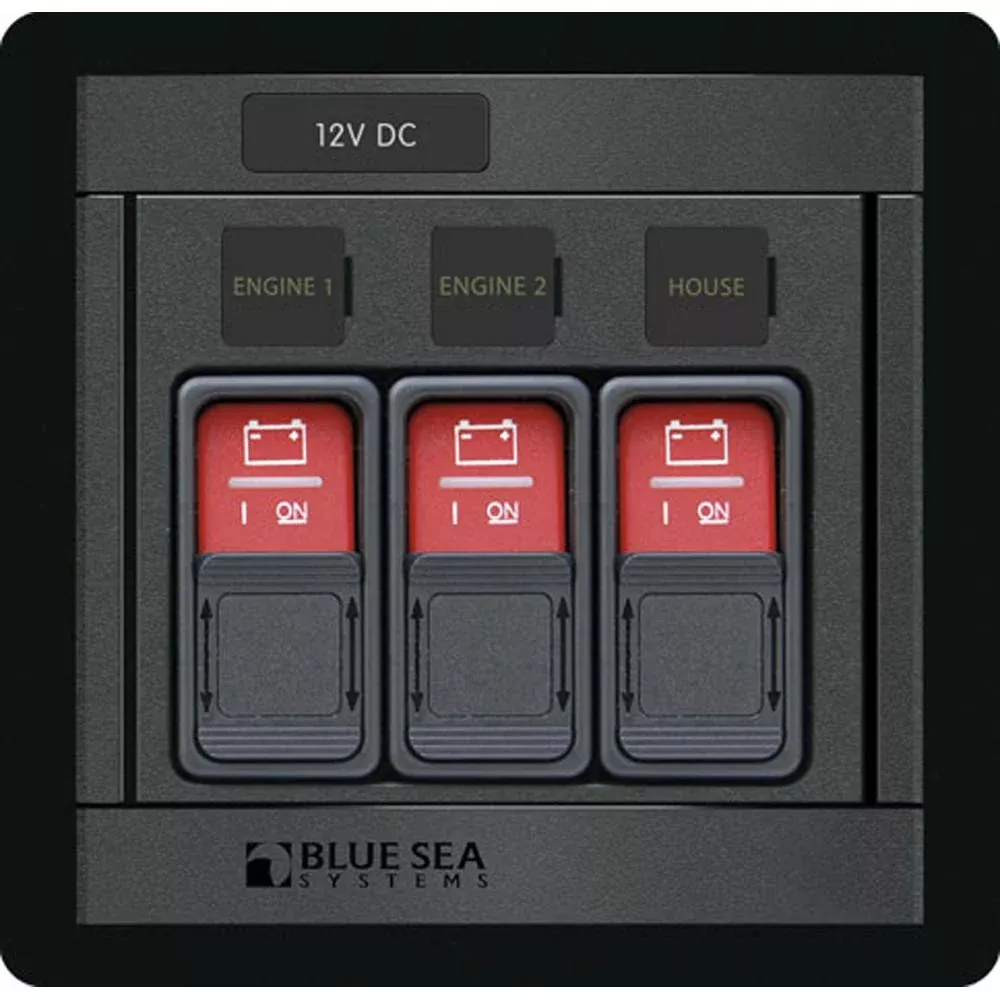 Blue Sea 1148 Remote Control Panel w/(3) 2145 Remote Control Contura S