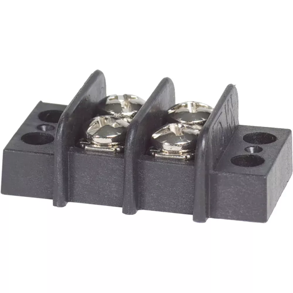 Blue Sea 2402 Terminal Black 20AMP 2 Circuit 2402
