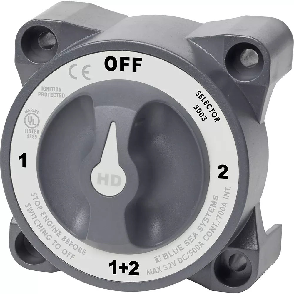 Blue Sea 3003 HDSeries Battery Switch Selector wAlternator Field Disconnect 3003