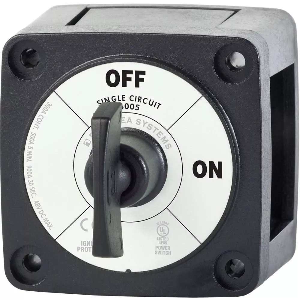 Blue Sea 6005200 Battery Switch Single Circuit ON-OFF - Black [6005200