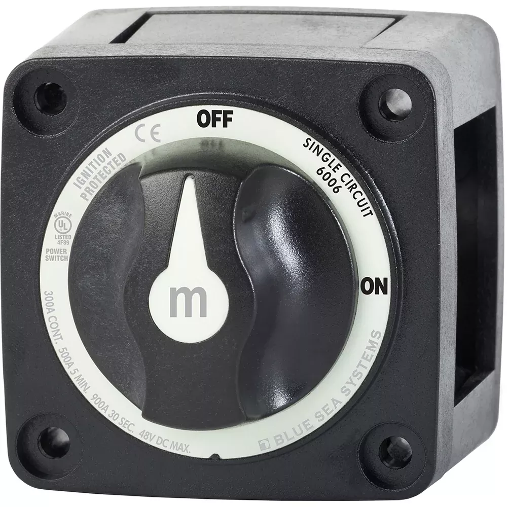 Blue Sea 6006200 Battery Switch Mini ONOFF Black 6006200