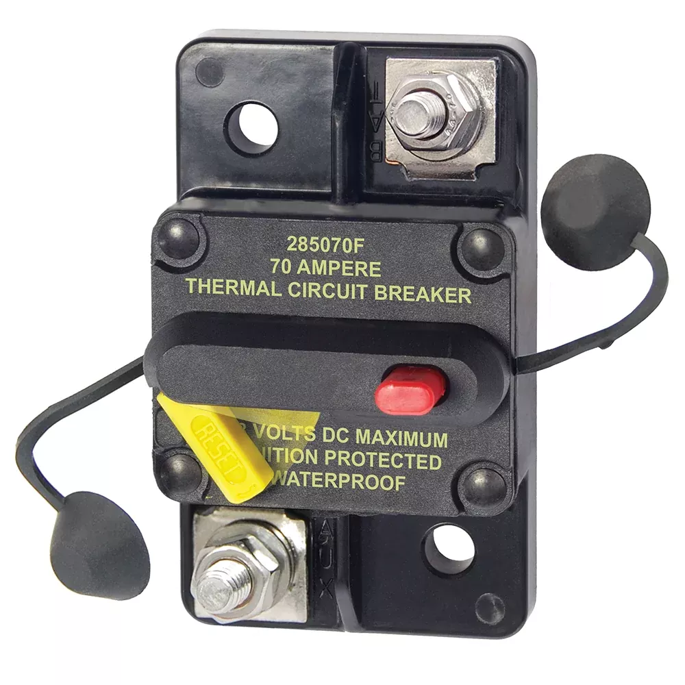 Blue Sea 7185 70 Amp Circuit Breaker Surface Mount 285 Series 7185