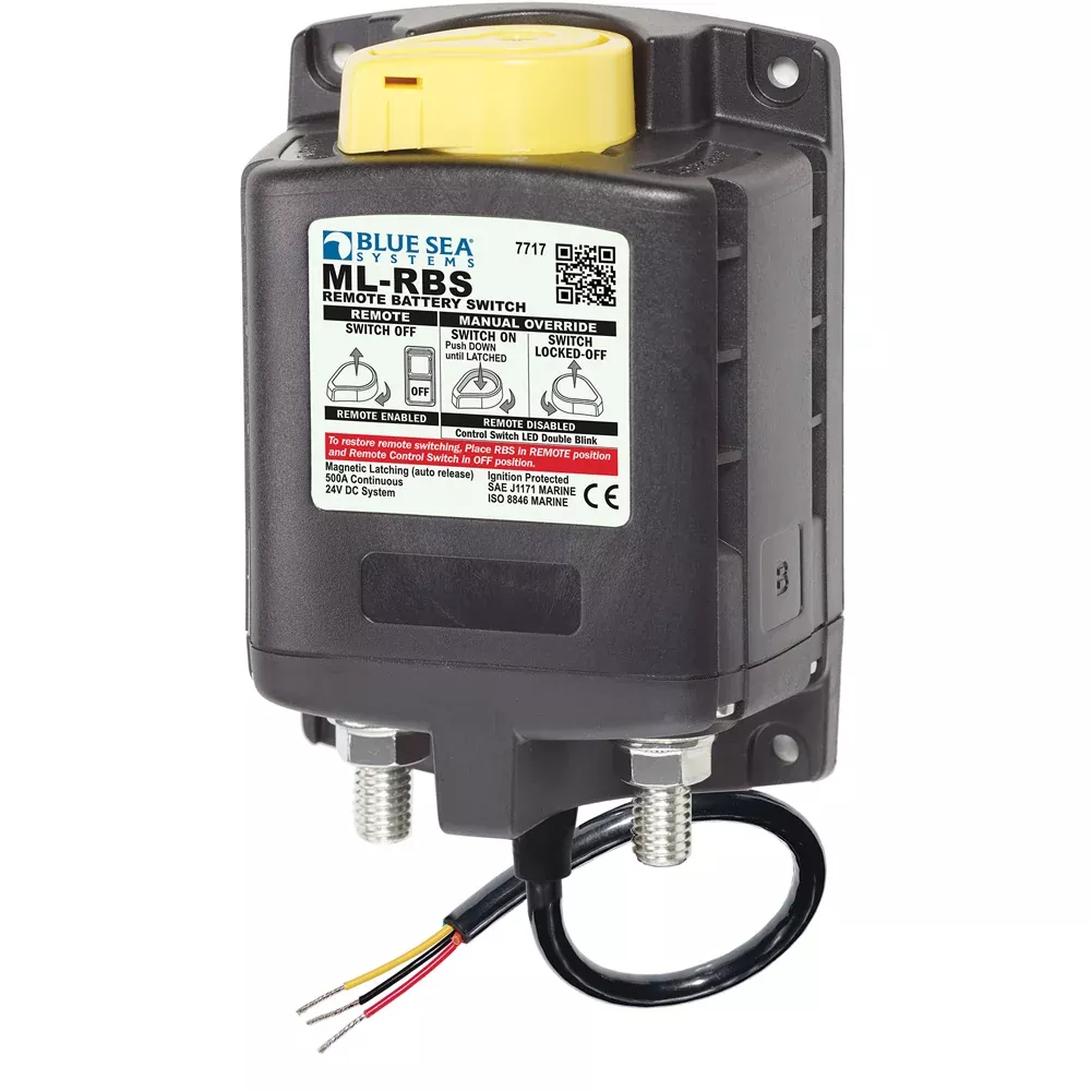 Blue Sea 7717 ML-RBS Remote Battery Switch w/Manual Control Auto-Relea