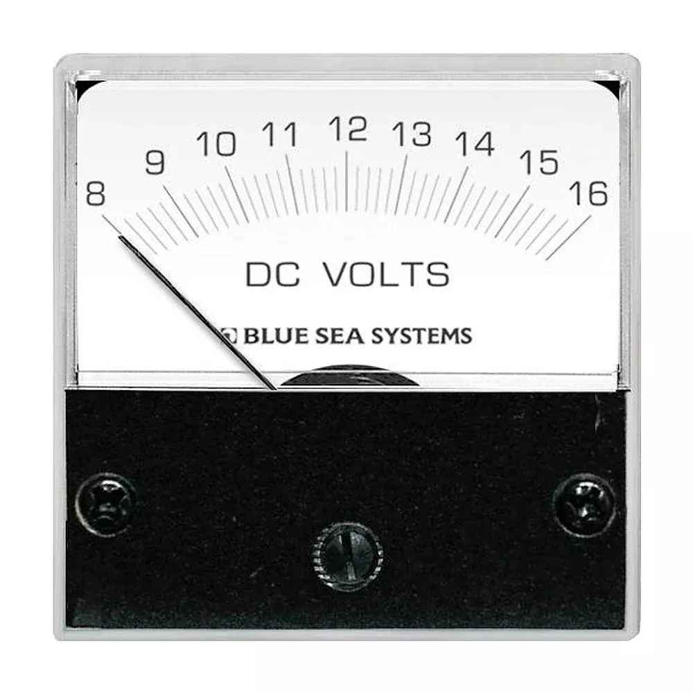 Blue Sea 8028 DC Analog Micro Voltmeter 2 Face 816 Volts DC 8028