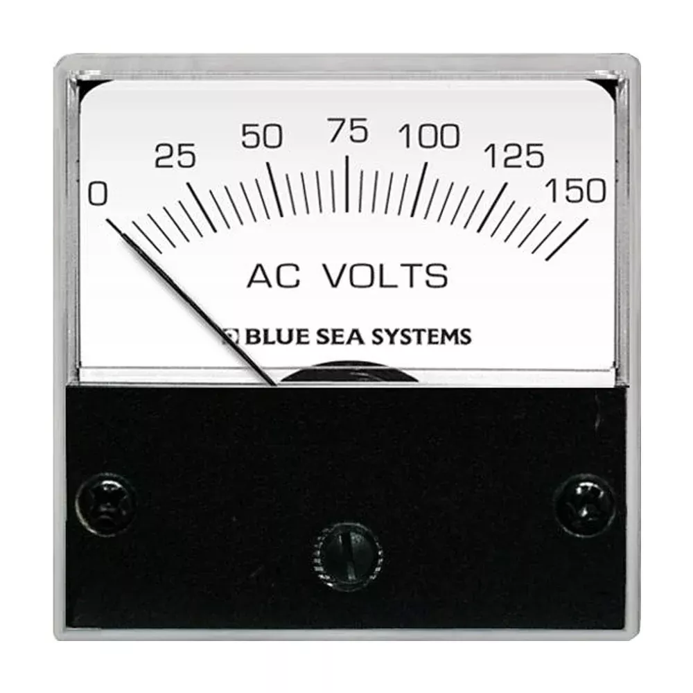 Blue Sea 8244 AC Analog Micro Voltmeter 2 Face 0150 Volts AC 8244