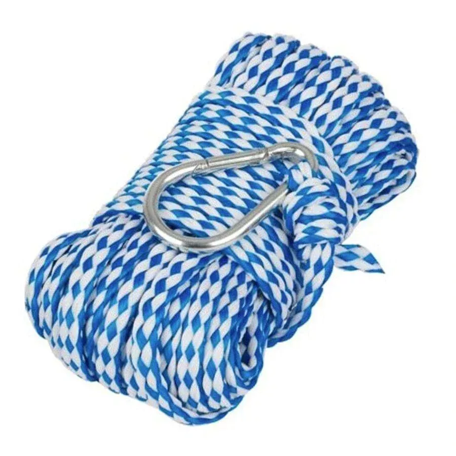 Boating Essentials - 1/4" X 50' Hollow Braid Polypropylene Anchor Line