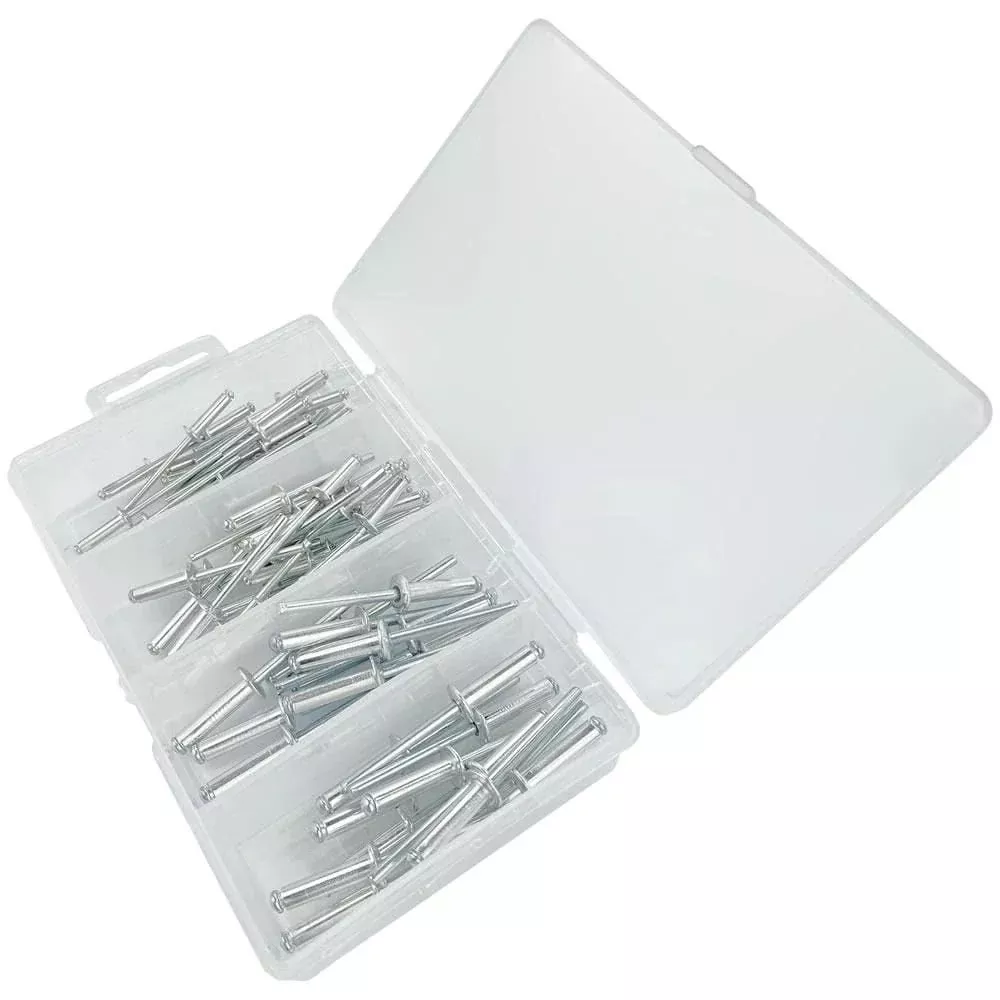 Boating Essentials - 72 PC Aluminum Rivet Kit with Storage Box - BE-HA