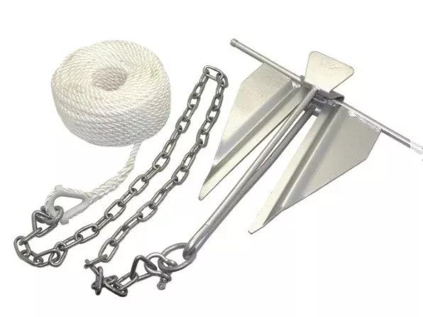 Boating Essentials - Galvanized #7 Slip-Ring Anchor Kit - BE-AN-50997-