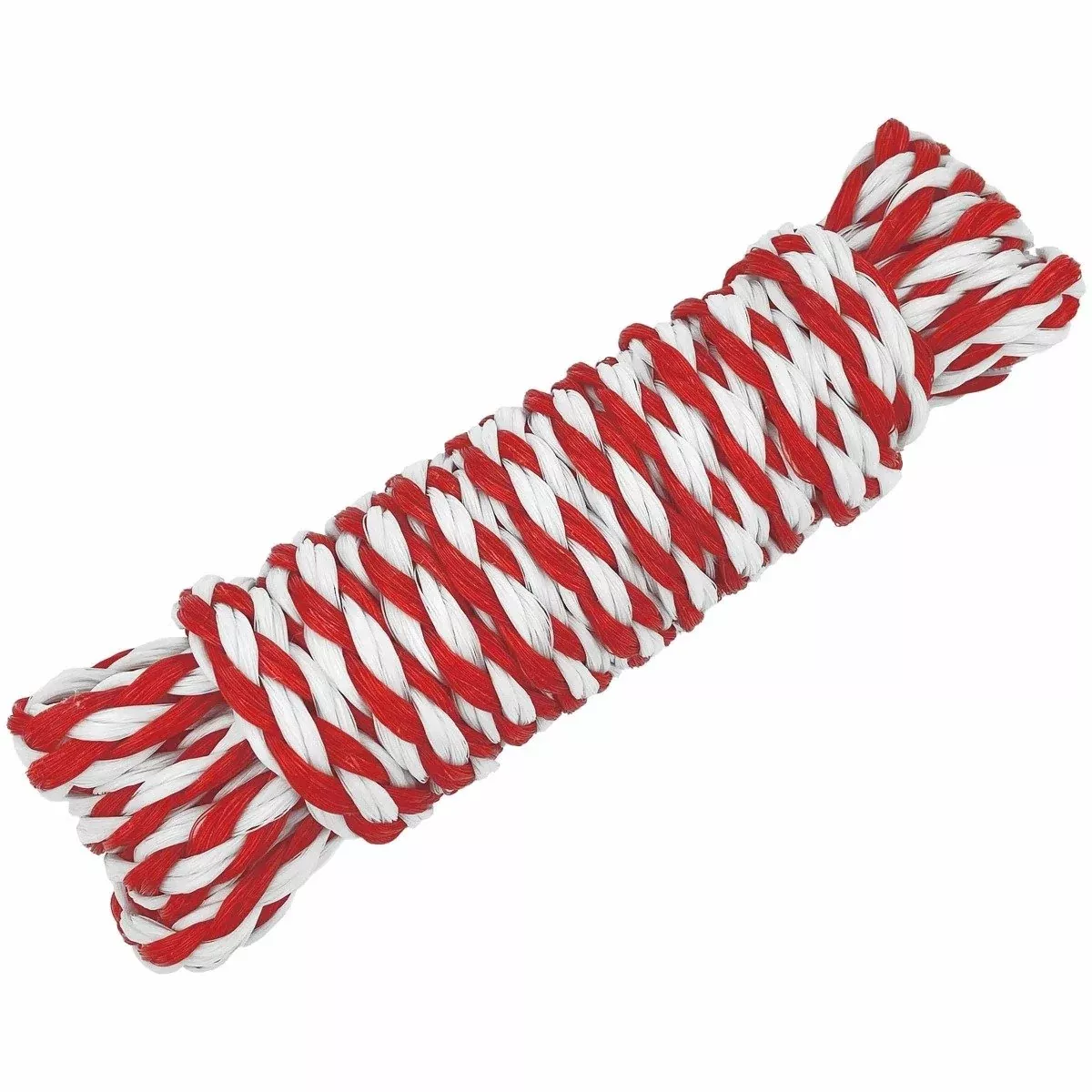 Boating Essentials - Hollow Braid Polypropylene Utility Line - Red/Whi