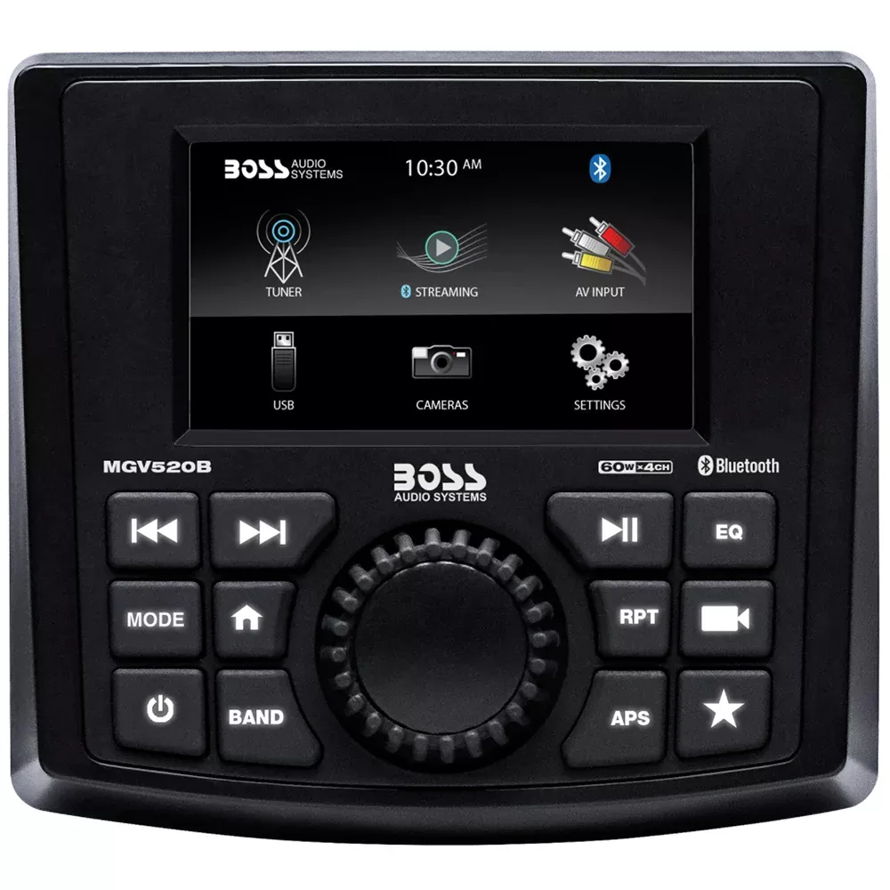 Boss Audio MGV520B Marine Stereo wAMFMBTUSBRear Camera MGV520B