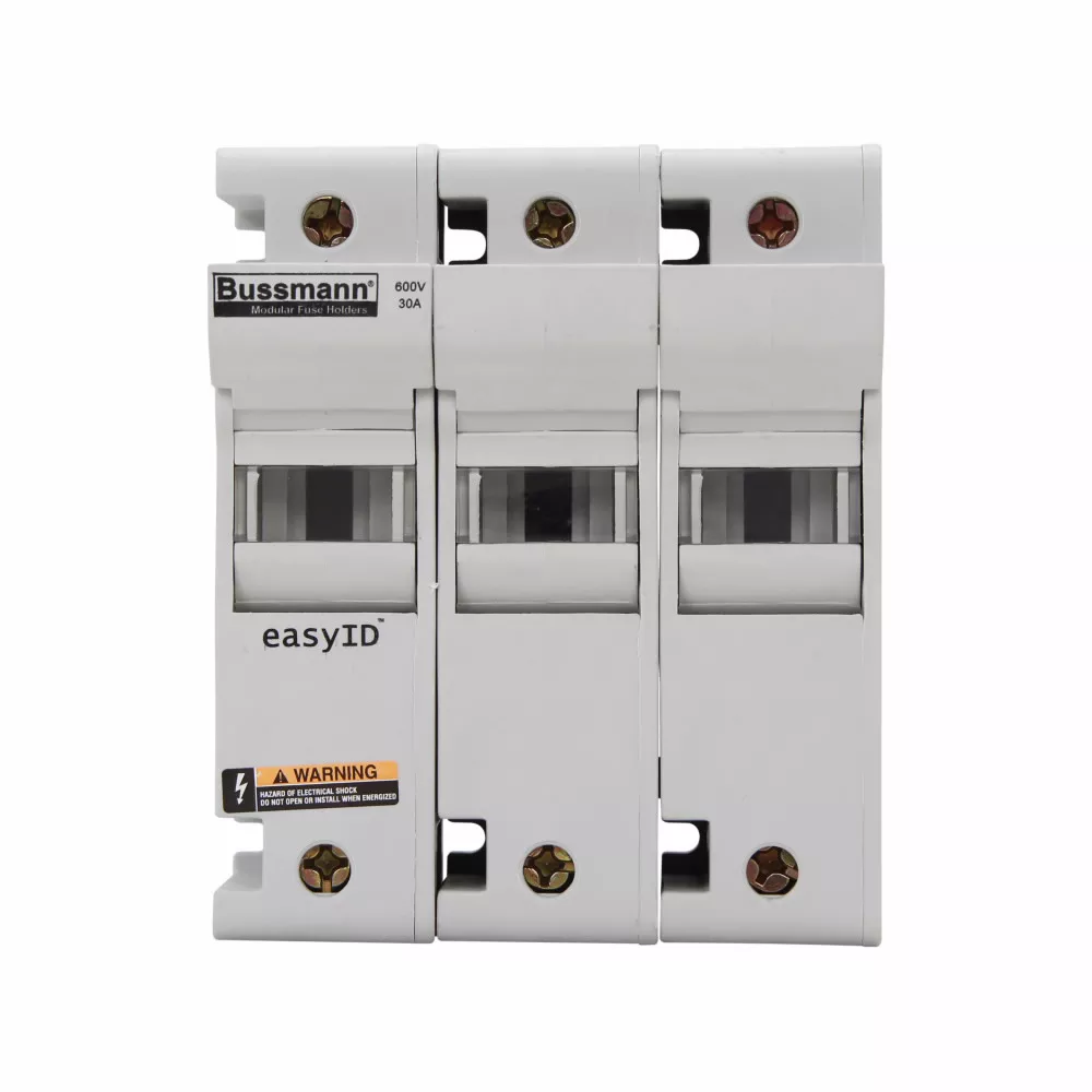 Bussmann Series CH30J3 3-Pole 30 Amp Modular Fuse Holder