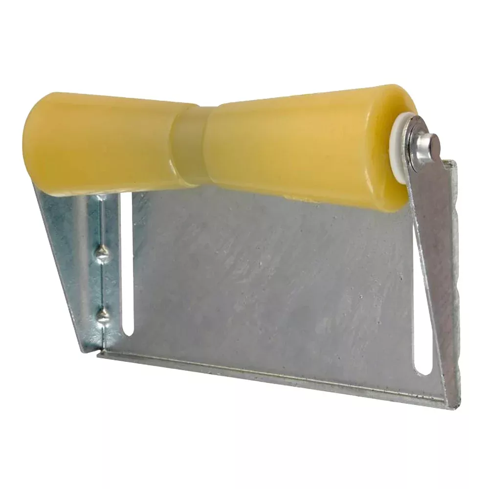 C.E. Smith Panel Bracket Assembly 12" Keel Roller - Yellow TPR [10455G