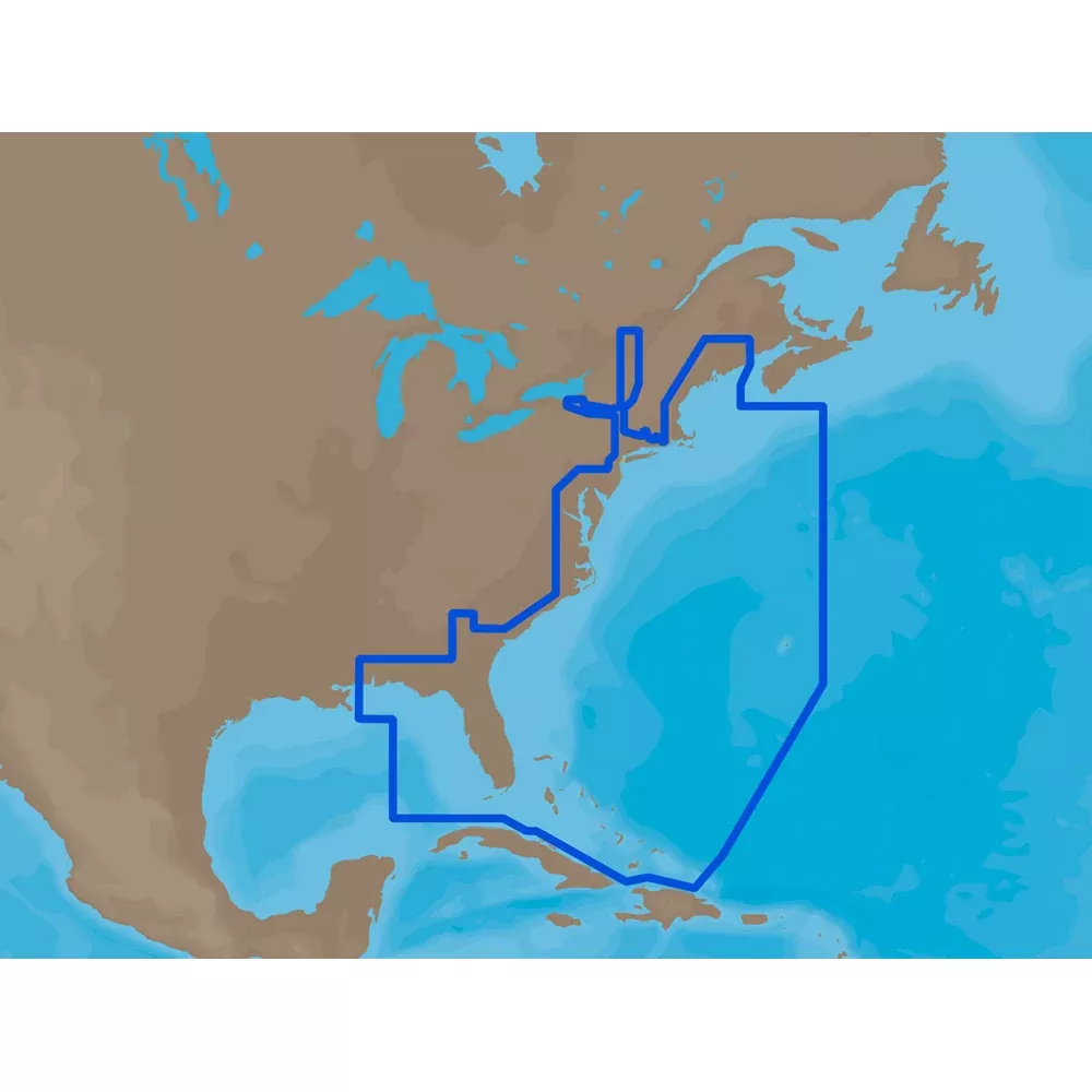 C-MAP MAX NA-M022 - U.S. East Coast & The Bahamas - SD Card [M-NA-M022