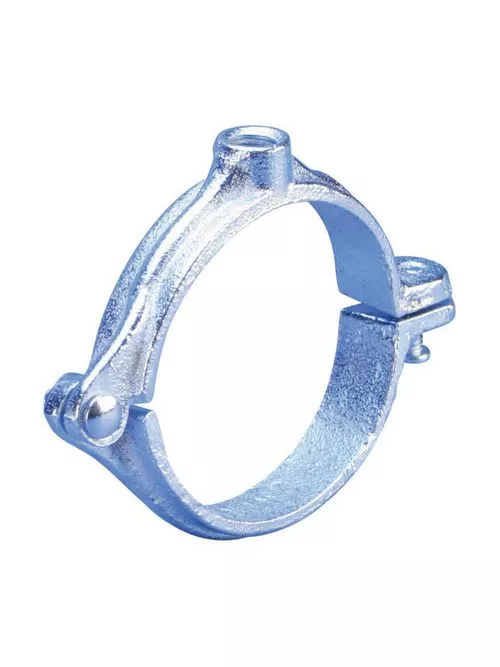 Caddy 4550300PL 455 Malleable Split Ring Hanger, Plain, 3" Pipe, 3.5" OD, 1/2" Rod