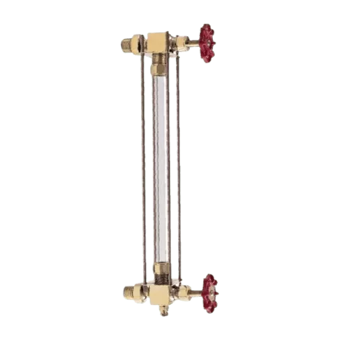 Conbraco 25-502-00 Square-Pattern Water Gauge / Liquid-Level Gauge – ½″ Bronze Inlet, 5/8″ × 12″ Glass Rod