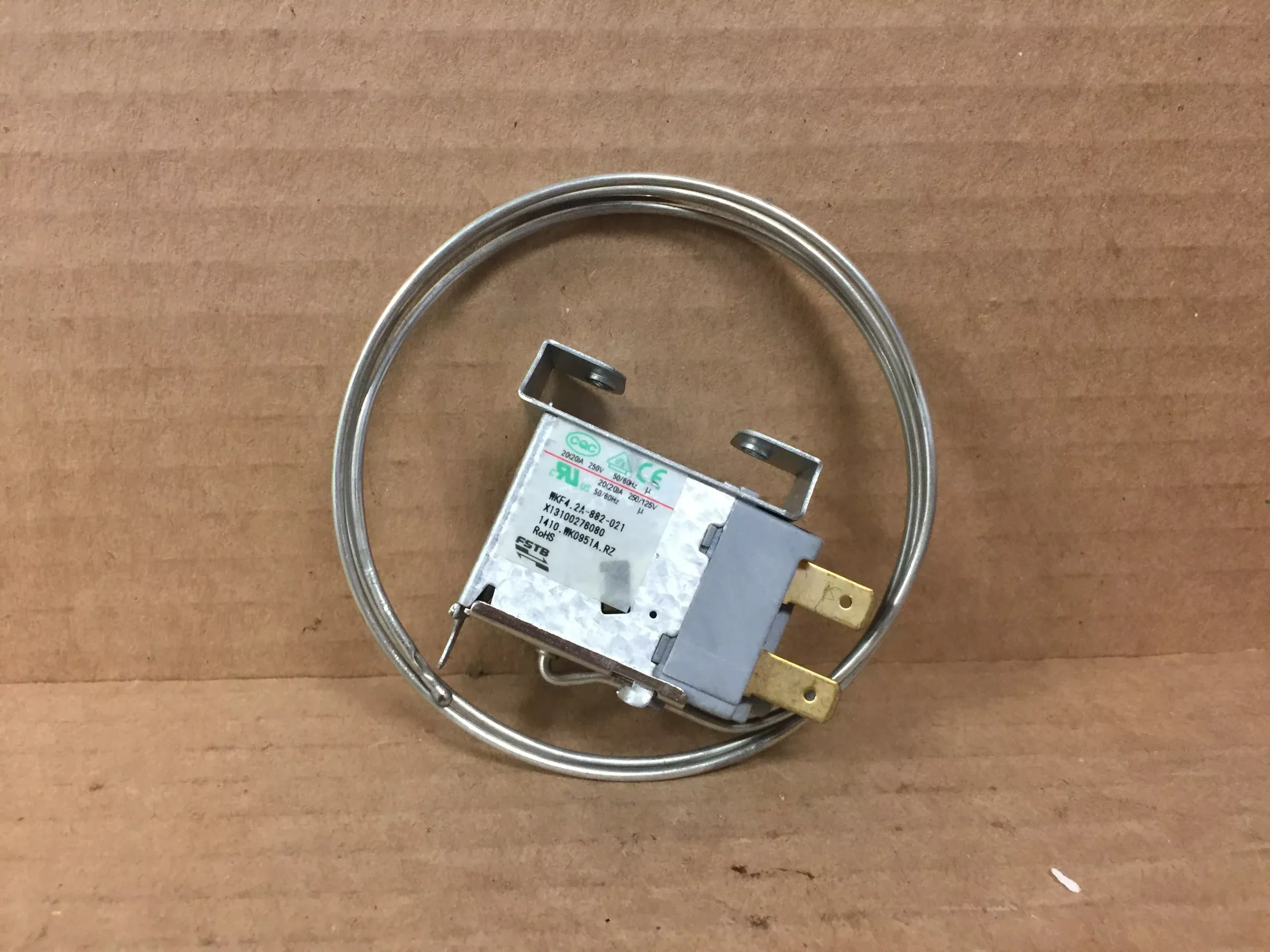 Control, Defrost, NC SPST, 250V, 50/60Hz