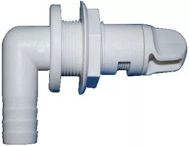 Cook Mfg - Aerator Spray Head 90 Degree Fixed Flange With Shut-Off 3/4