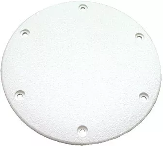 Cook Mfg - Designer Series Screw Down Deck Plate 8" OD, Polar White -