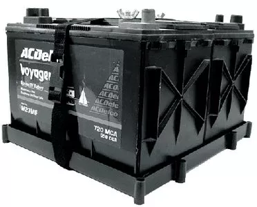 Cook Mfg - Dual Battery Holder Tray With Plastic Buckle For Two Series