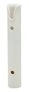 Cook Mfg - Fixed Standoff Rod Holder 11-7/8" L Fits 2" Hole, Off-White