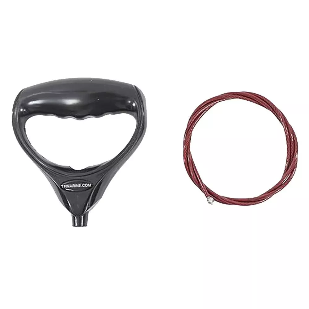 Cook Mfg - G-force Trolling Motor Release & Lift Handle, Black - GFH1G