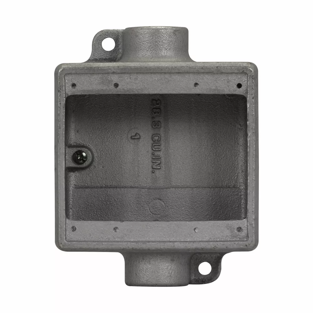 Crouse-Hinds FDC32 Hot Dip Galvanize, 1" NPT, Cast Iron, 2 Gang Box