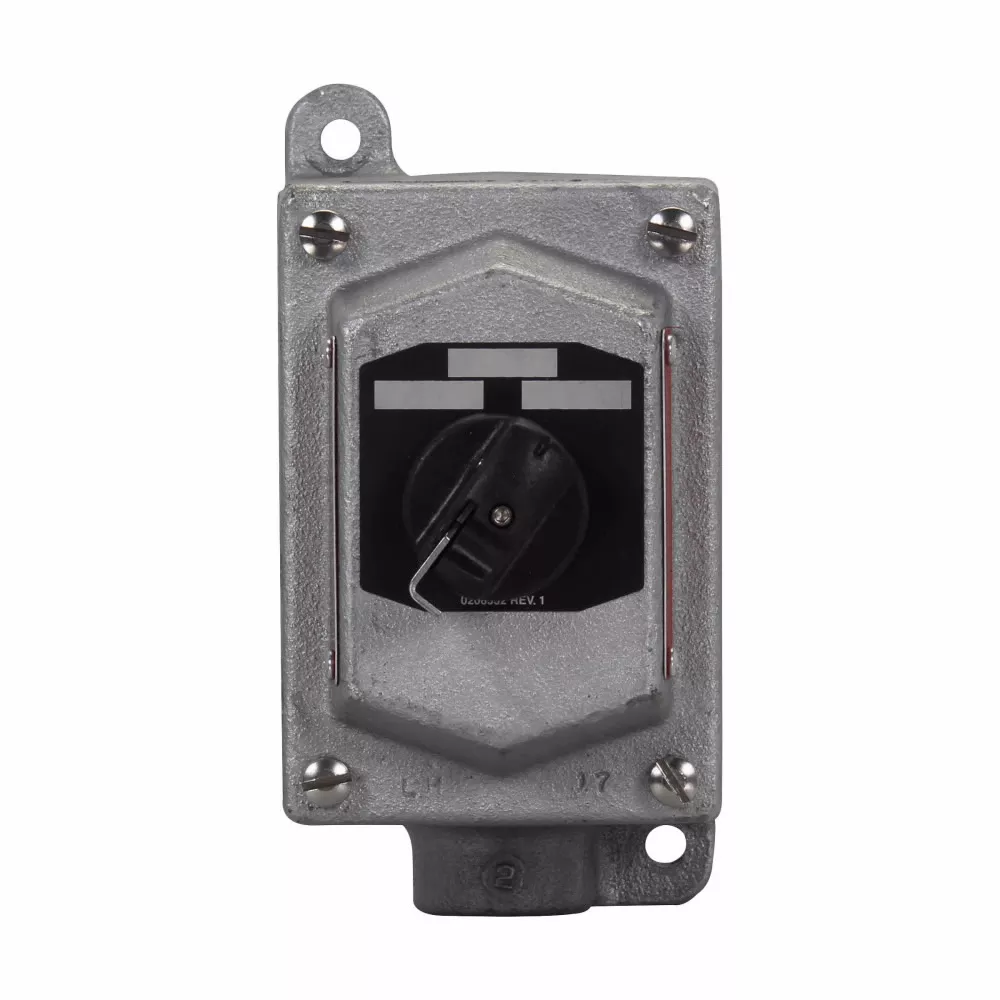 Crouse-Hinds Series EFS21271 600 VAC 2-Position 2-Circuit Iron Alloy Dead End Selector Switch Control Station