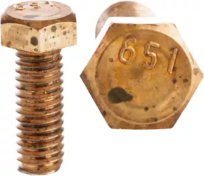 CUL 54108J 1/4-20 X 1/2 HHCS SIL BR