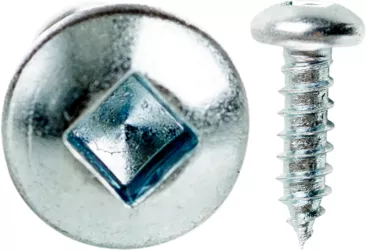 Cully 11012J 10 x 3/4" Sheet Metal Screws, Pan Head, Square Drive, Zinc