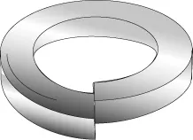 Cully 40535USJ 3/8" Lock Washers, Medium Split, Zinc Plated