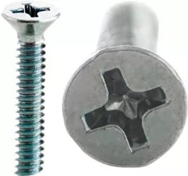 Cully 50149SSJ 6-32 x 3" Machine Screw, Flat Head, Phillips, Type 18-8 Stainless Steel, Jar