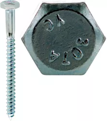 Cully 57224J 5/16 x 1-1/2" Lag Screw, Hex Head, Zinc Plated, Jar