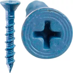 Cully 60528J 3/16 x 1-3/4" Tapcon™ Concrete Screws, Flat Head, Starred, Blue, Jar