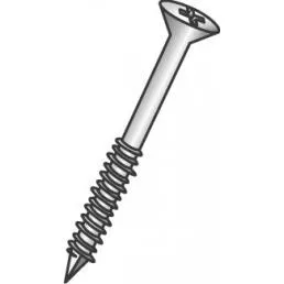 Cully 60764 1/4 x 4" Tapcon™ Concrete Screws, Flat Head, Phillips, Blue