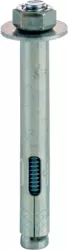 Cully 61640J 3/8 x 4" Sleeve Anchors, Medium Duty, Hex, Zinc Plated, Jar