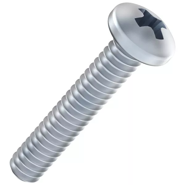 Cully 62316SSJ 8-32 x 1" Machine Screw, Pan Head, Phillips, Type 18-8 Stainless Steel, Jar